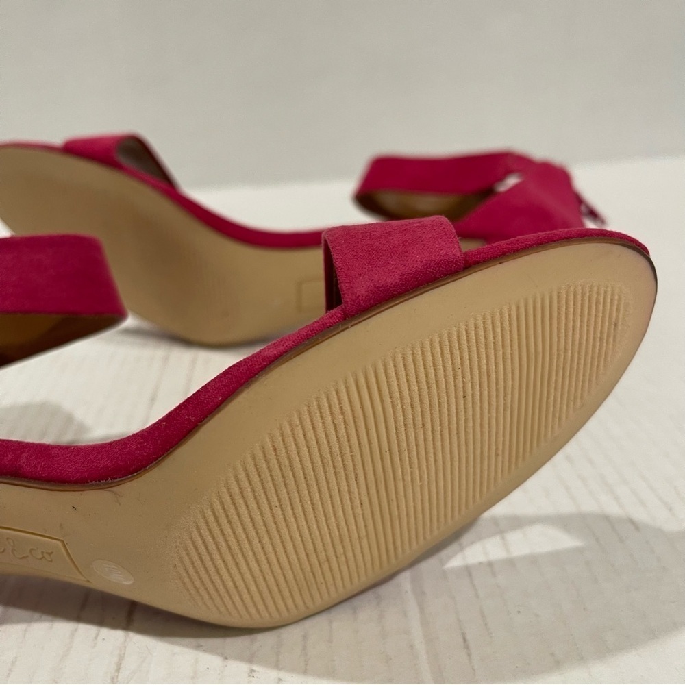 Women’s Style & Co Paycee Raspberry Pink Faux Suede Ankle Strap Pumps Size 10 US - Picture 10 of 11